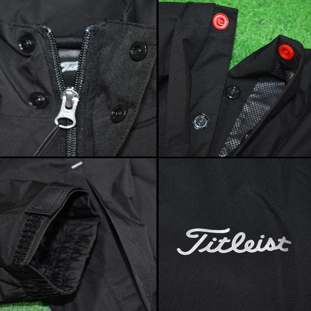 Titleist/タイトリスト ゴルフ 防風レインスーツ【ブラック/LL】新品！