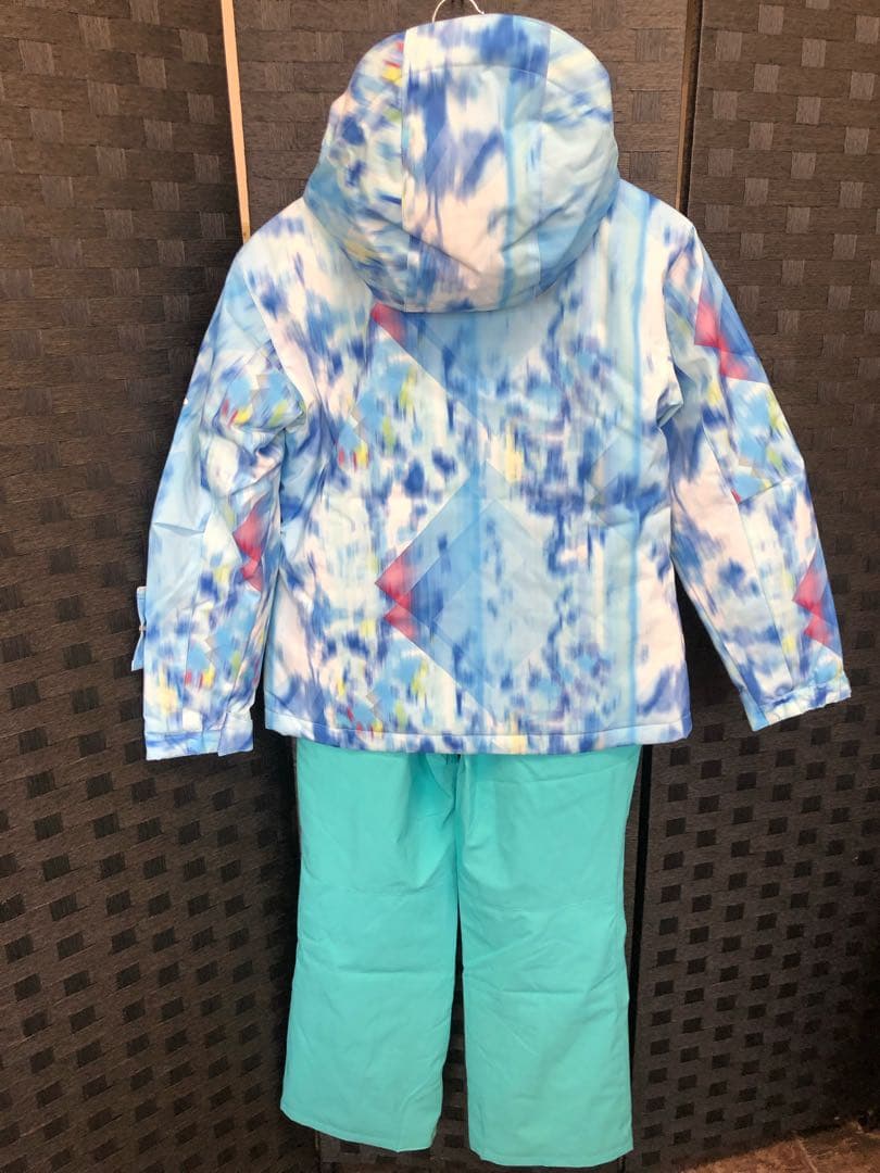 子供用スキーウェア150【スクエアライトブルー】