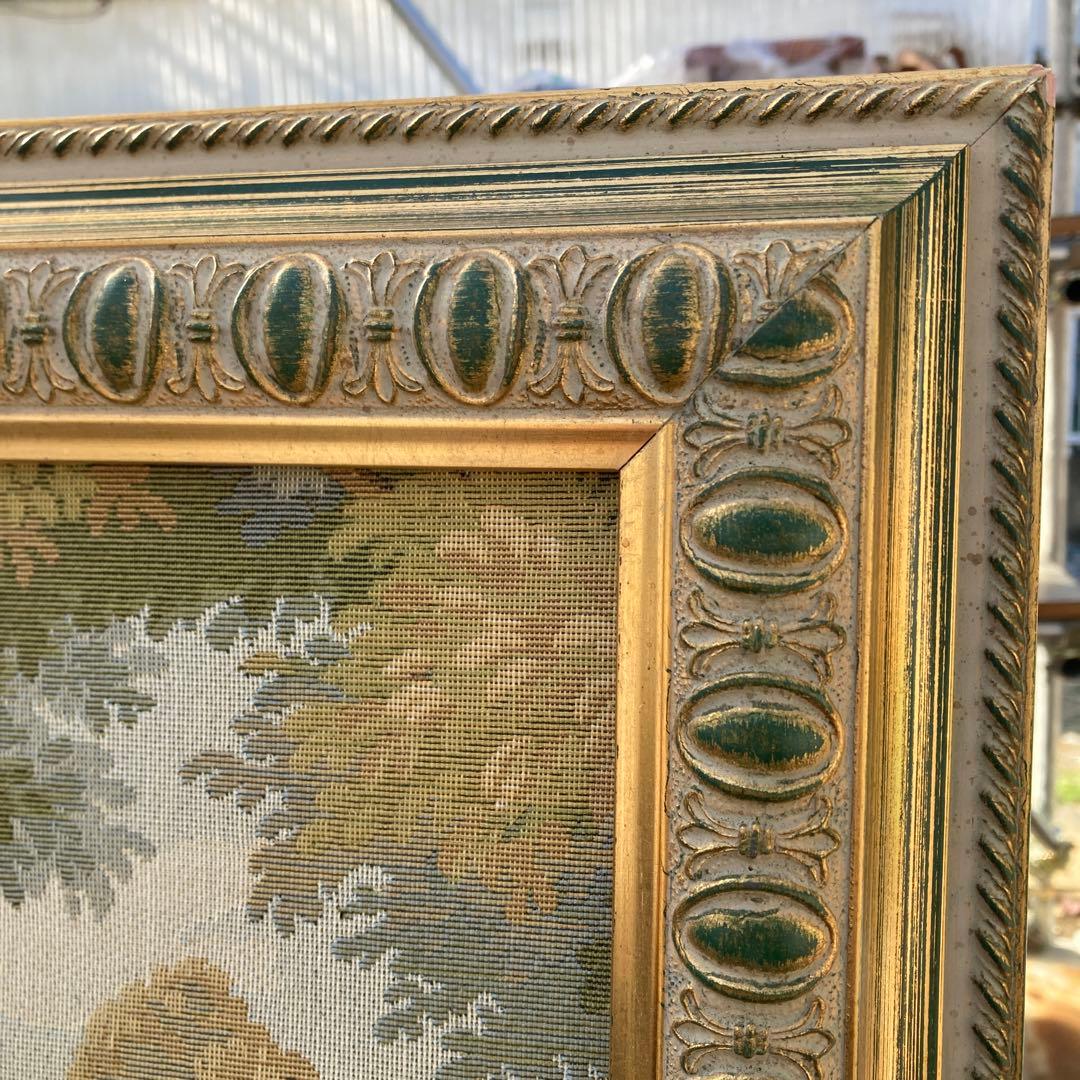 S*H様 イタリア製 ゴブラン織り 絵画 風景画 額縁 ゴールドフレーム 140