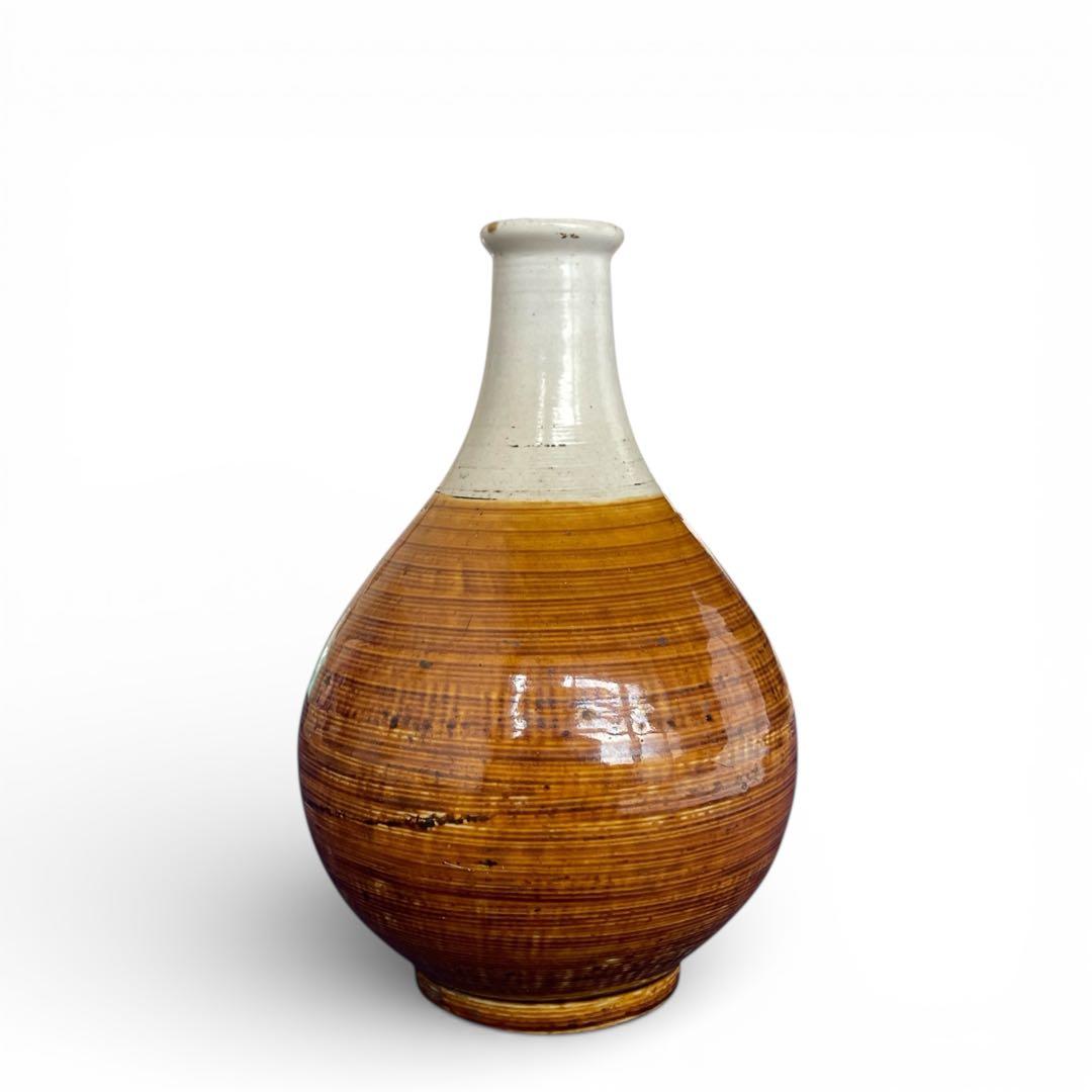 【江戸期】平戸焼 掛分徳利 / 古美術 骨董 民藝 焼物 三河内 花瓶 花器