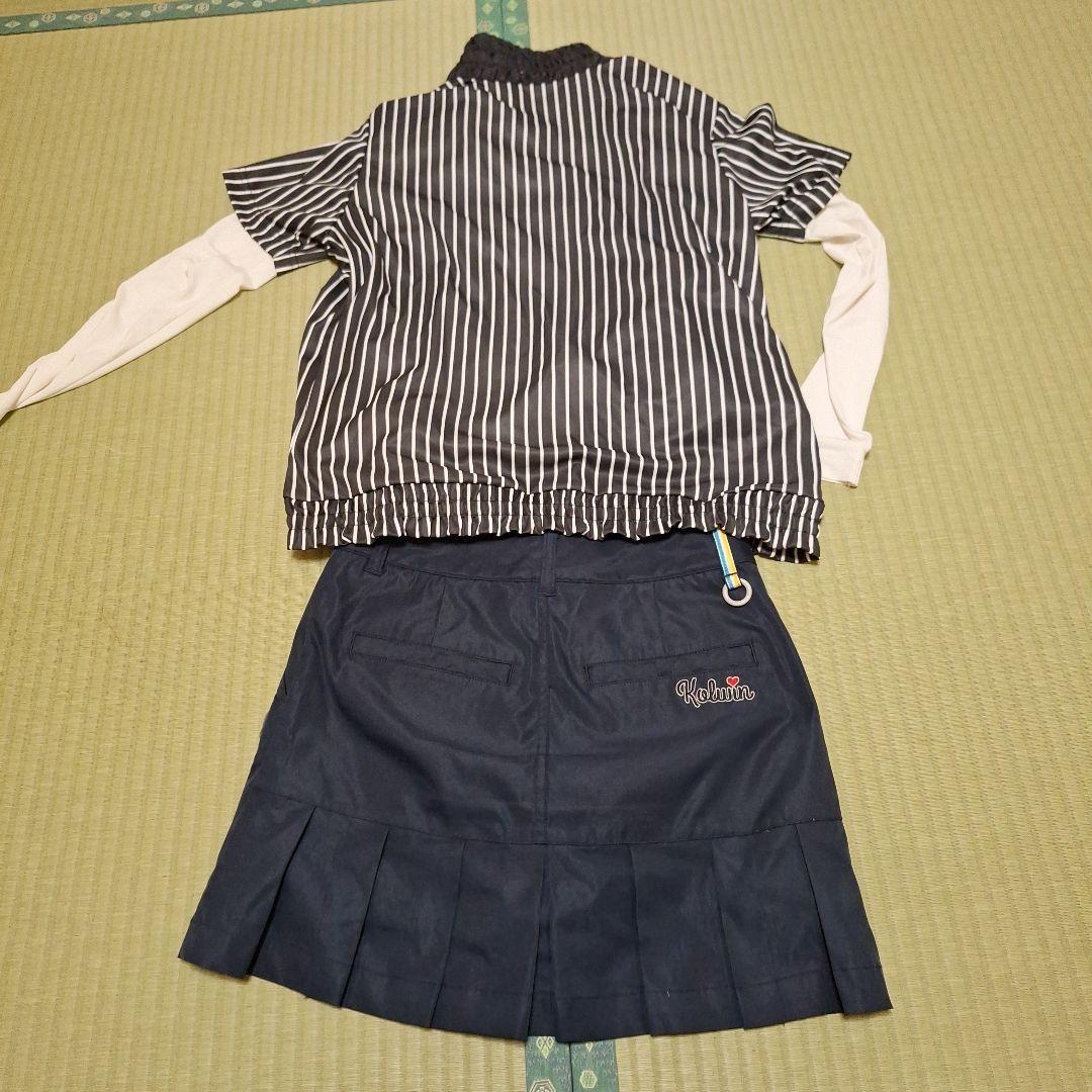 Kolwin ストライプジャケットとインナー、スカートセット　Mサイズ