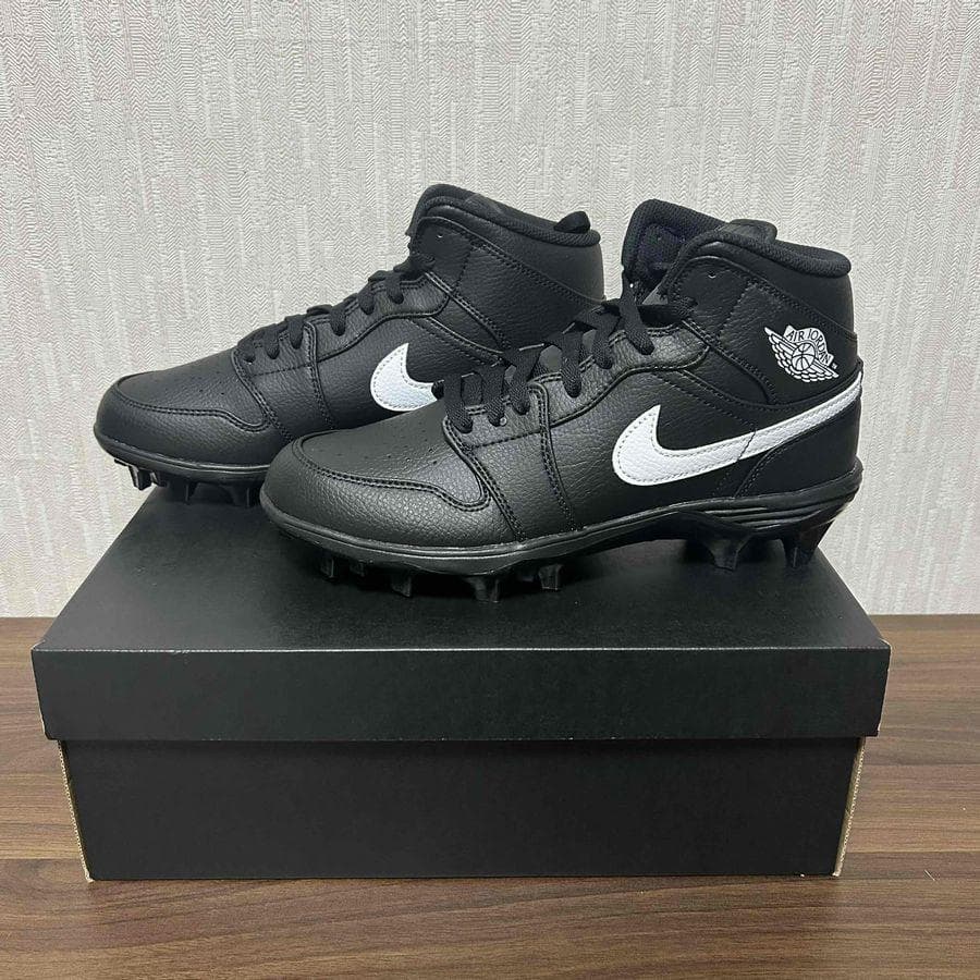 NIKE Jordan 1 Mid TD 26cm アメフト スパイク ブラック