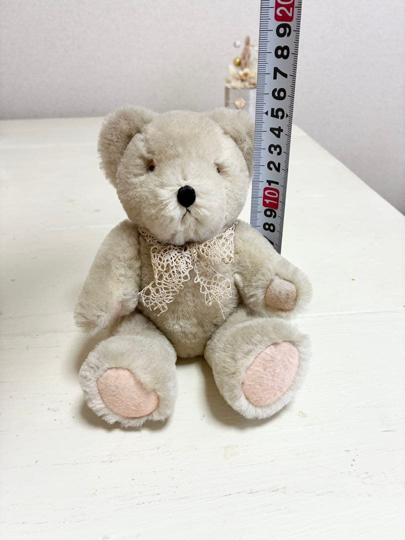 テディベア　アンティーク　ヴィンテージ　ぬいぐるみ　くま　レース