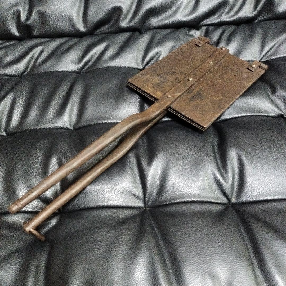 手焼き煎餅焼き器 亀 古道具 昭和レトロ アンティーク