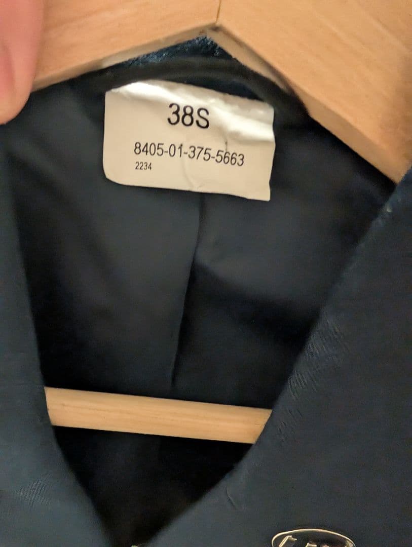 US Airforce 米空軍ネイビー軍服上下と軍帽・バッジ・ベルト【本物】