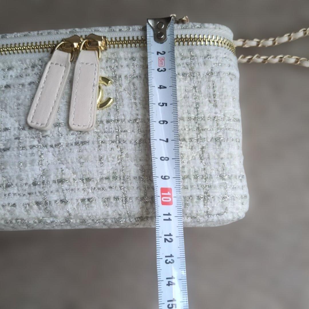 CHANEL　シャネル　ノベルティ　ツィードバック　ホワイト　白