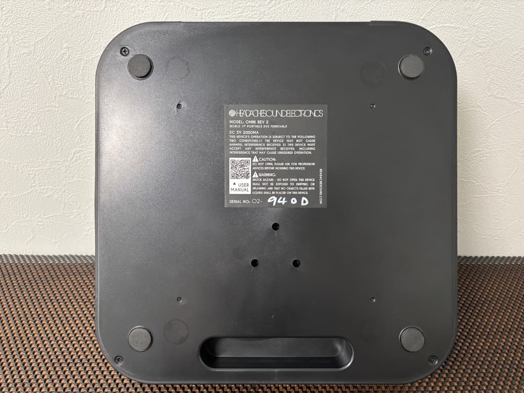 HEADACHE SOUND OMNI MATTE BLACK ターンテーブル