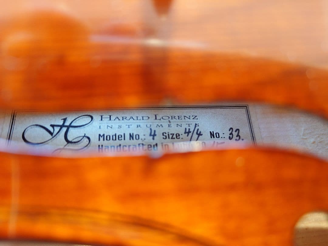 ハロルド・ロレンツ バイオリン 本体 ブラウン色 フルサイズ