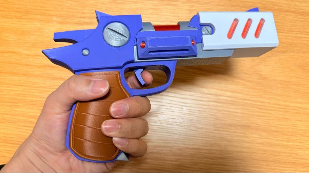 1/1 アクセルの銃 x2｜ロックマンX風｜完全色分け｜モデルガン｜コスプレ用