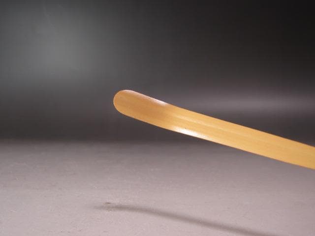 ★　黒田辰秋　自作茶杓　風花　優しい線を描いた一品です★x468