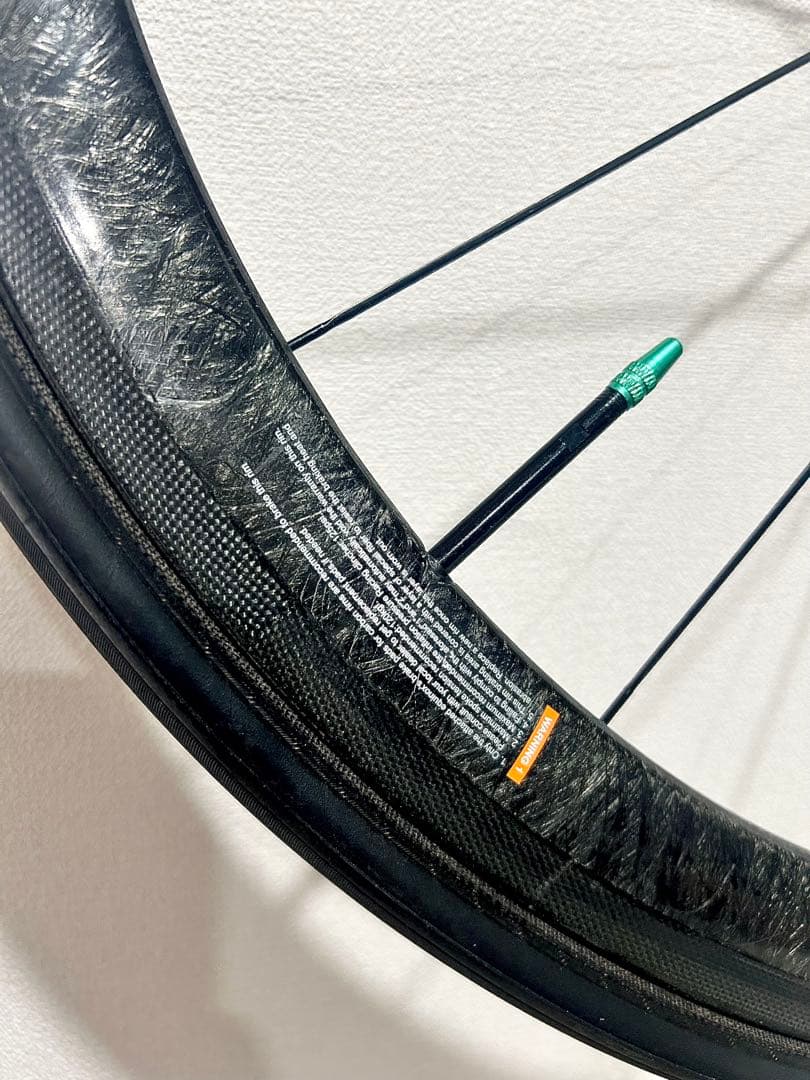 ◆TNIハブ仕様Carbonカーボンホイール前輪＆チューブラータイヤ付0.85g