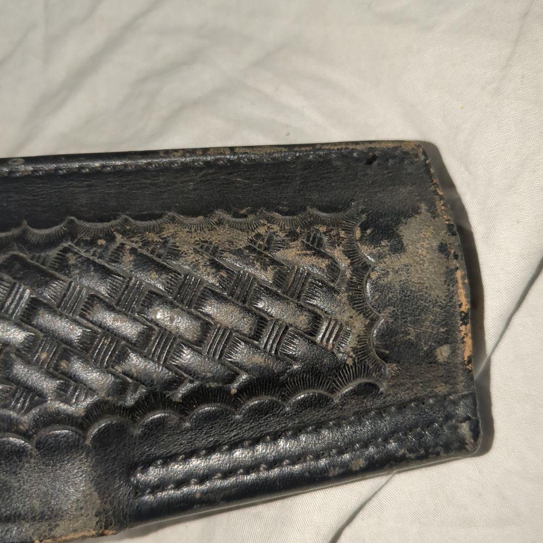 サファリランド製　実物本革レザーホルスター　s＆w 9mm対応