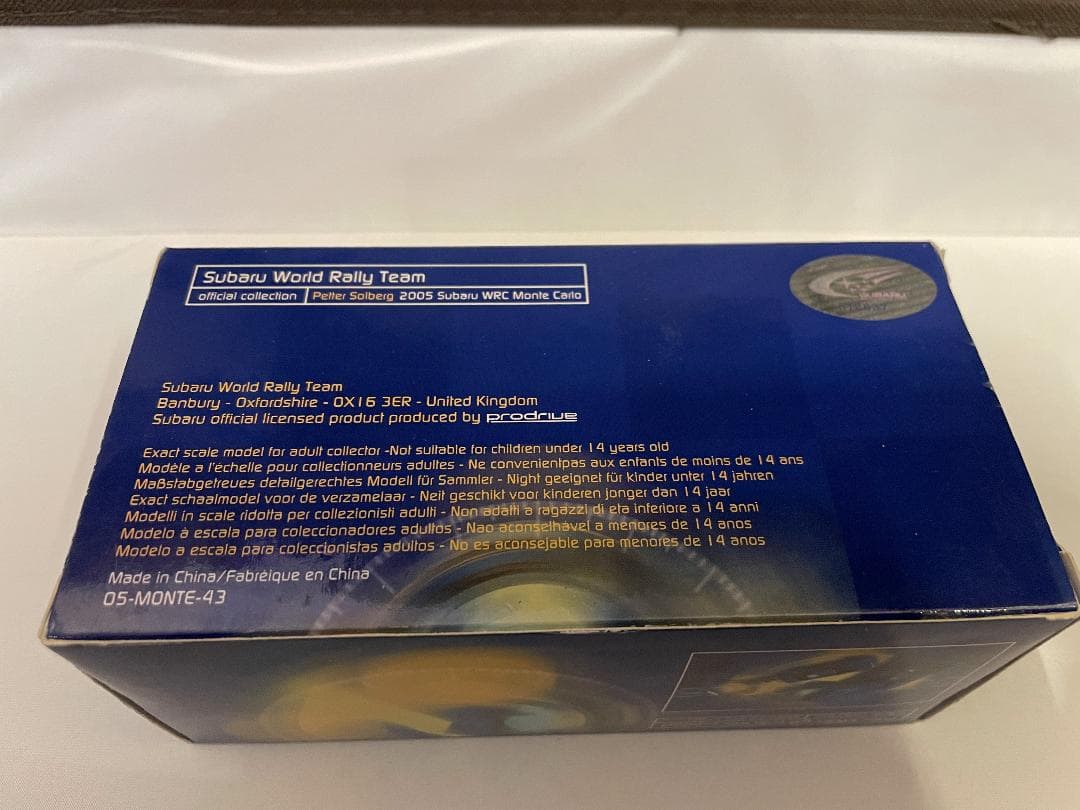 PRODRIVE特注品1/43 SUBARU インプレッサ WRC2005