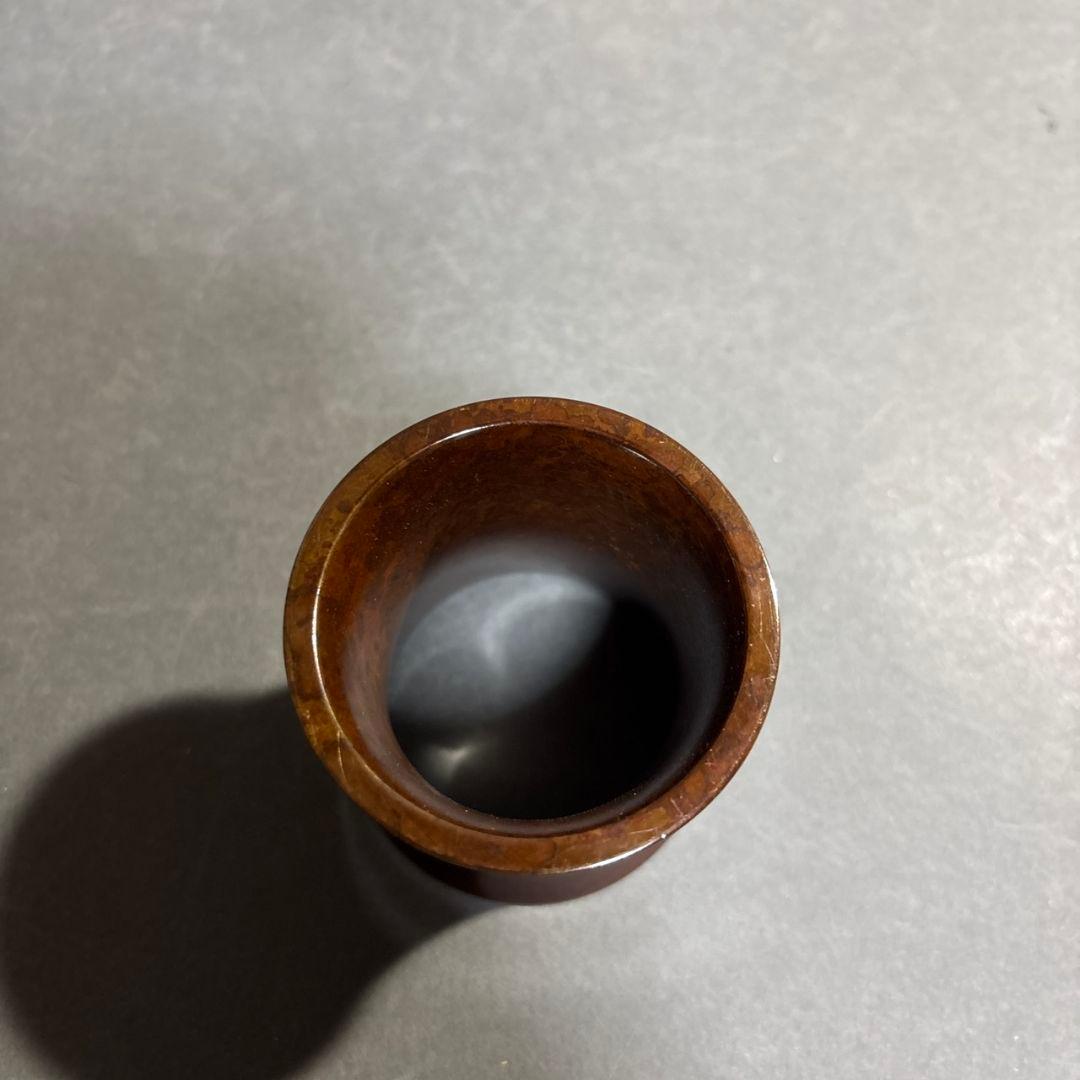 茶道具　人間国宝　角谷一圭　唐銅　松葉　蓋置　共箱