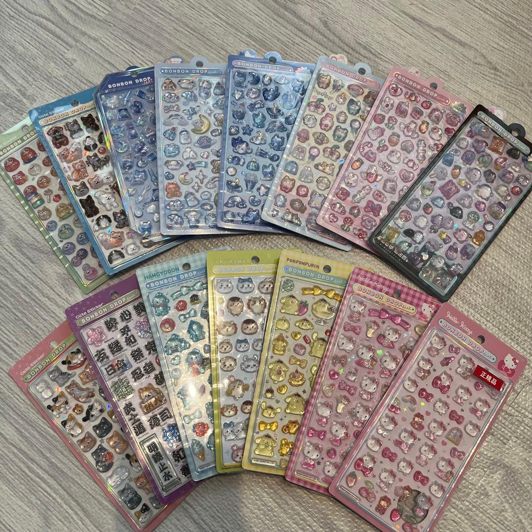 ボンボンドロップシール　ちいかわ　サンリオ　和柄　オリジナル　【国内正規品】