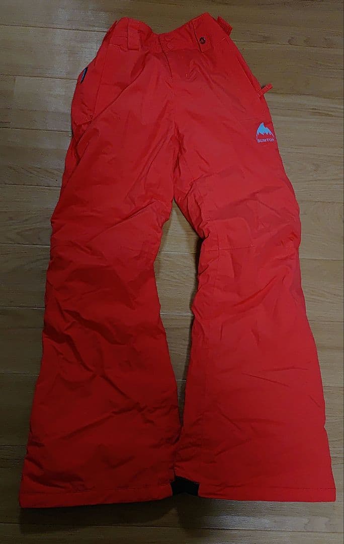 140Mサイズバートンジュニア赤オレンジスノーウェアスノボーウェア