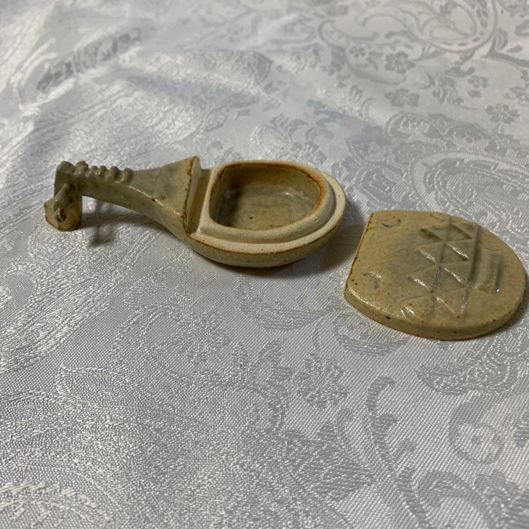 茶道具　香合　琵琶　酉ゆう窯　岩渕重哉
