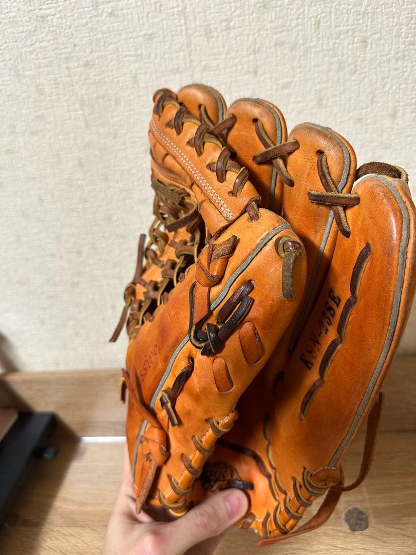 久保田スラッガー 軟式グローブ 外野手用　KSN-23SE オレンジ