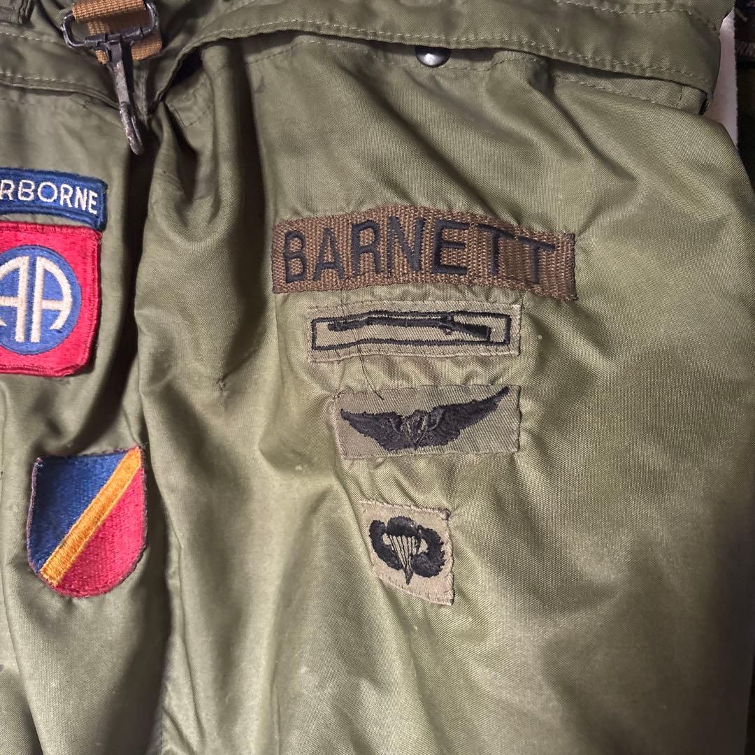 米軍 ヘルメットバッグ オリーブドラブ パッチ付き レア‼️