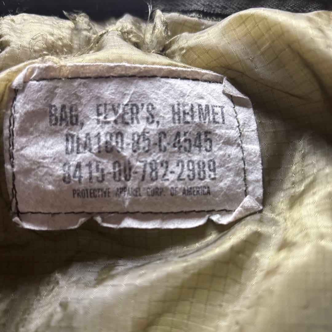 米軍 ヘルメットバッグ オリーブドラブ パッチ付き レア‼️