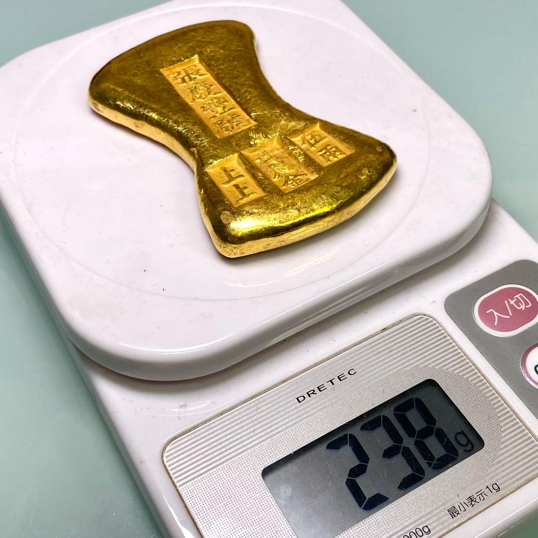 金貨　巨大な金餅 古銭　張慶豊号　五両十足金 金運パワー　開運用へ金元寶