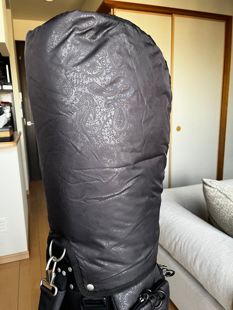 美品アディダス　COREカートキャディバッグ8 QR743 ペイズリー柄　9型