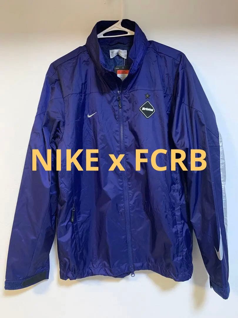 F.C.R.B. X NIKE ナイロンジャケット Lサイズ ネイビー