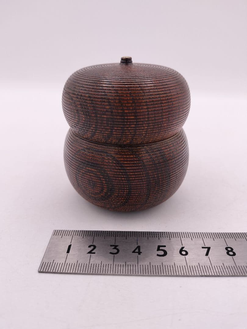 c590 棗 瓢茶器 﨔 源氏車蒔絵 加賀 赤地宗春 木箱 茶道具 古物