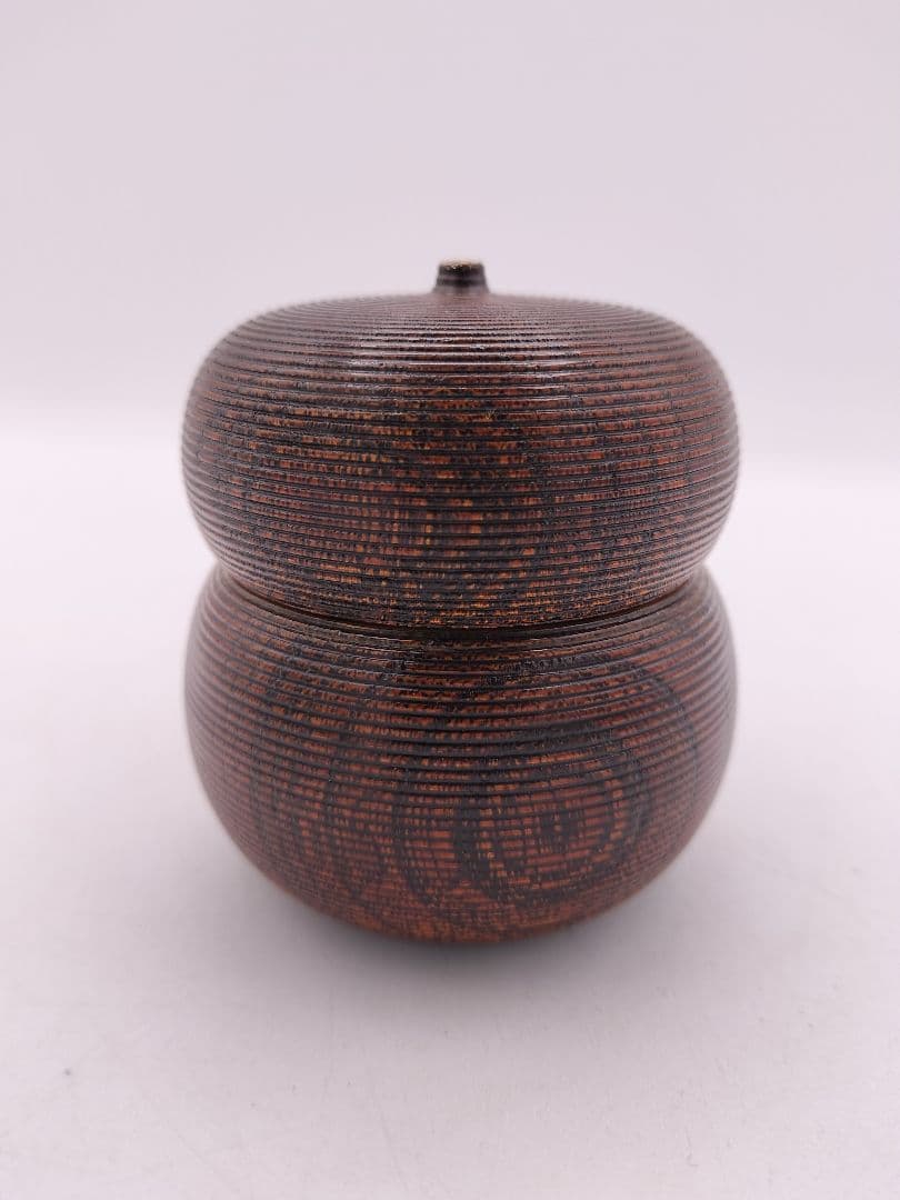 c590 棗 瓢茶器 﨔 源氏車蒔絵 加賀 赤地宗春 木箱 茶道具 古物