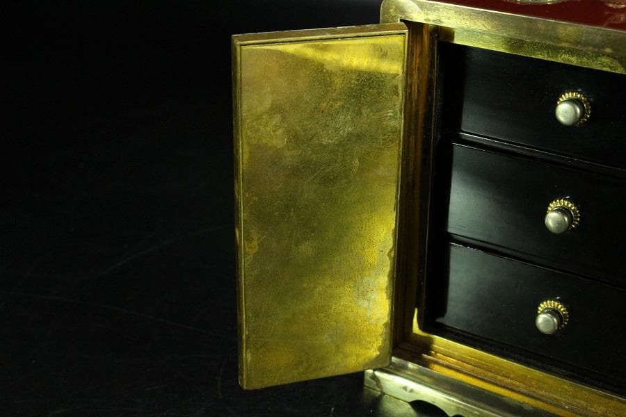 大阪 尚美堂造 純銀飾 宝石箱(K-LC805)