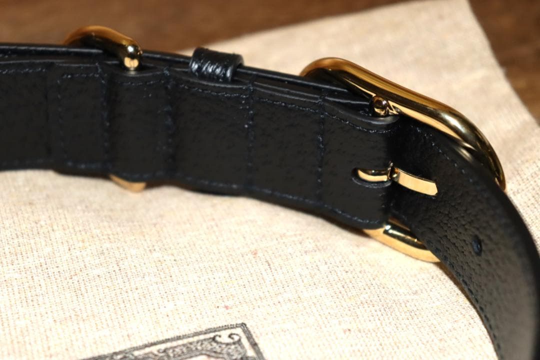 新品 GUCCI ペットコレクション インターロッキングG 首輪 (XL)　Ⓗ