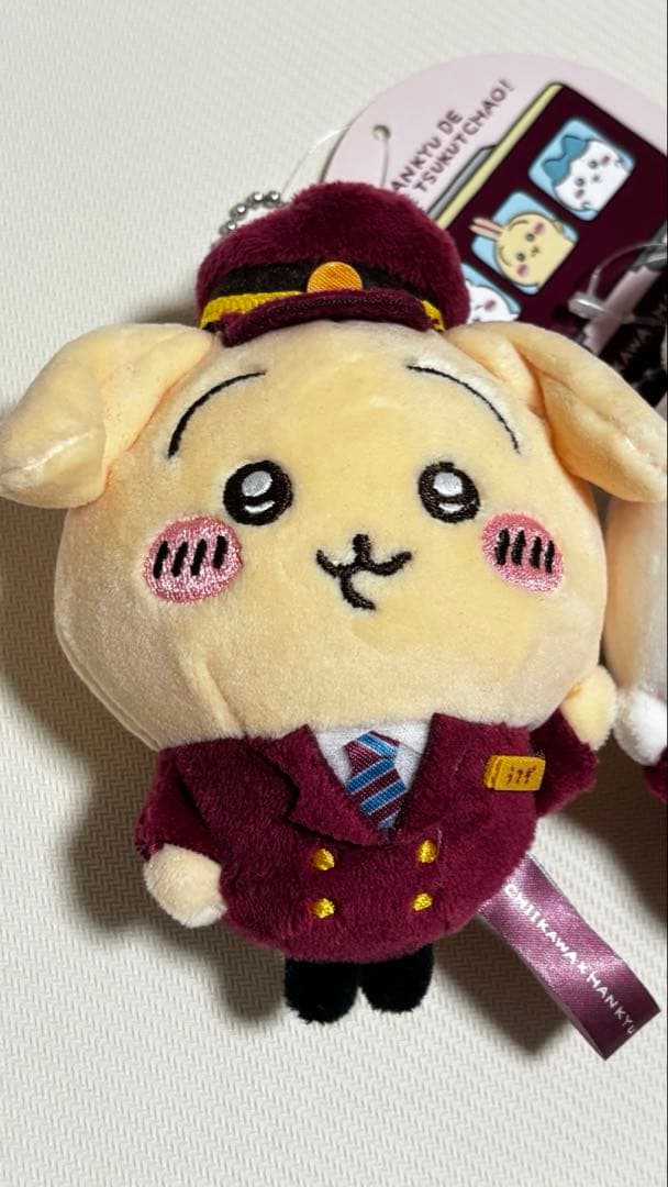 ちいかわ×阪急電車コラボマスコット (ちいかわ うさぎ ハチワレ 3種)タグ付き