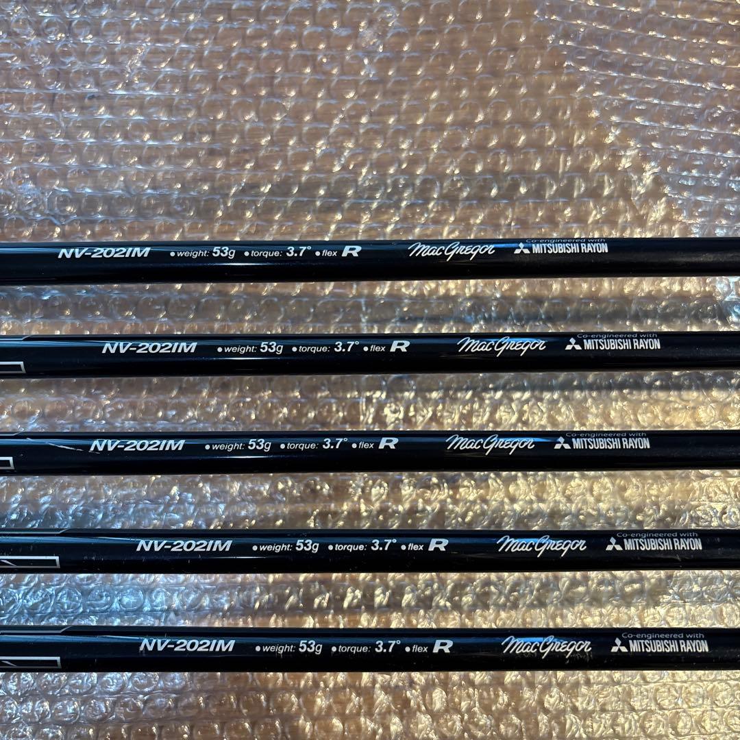 美品　マックレガー　MACTEC NV202 ドームアイアン5本セット