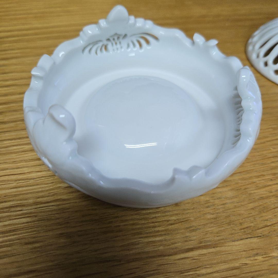 有田焼 杉原一壷 白磁 香炉 透かし 三つ足 香道具 共箱付き