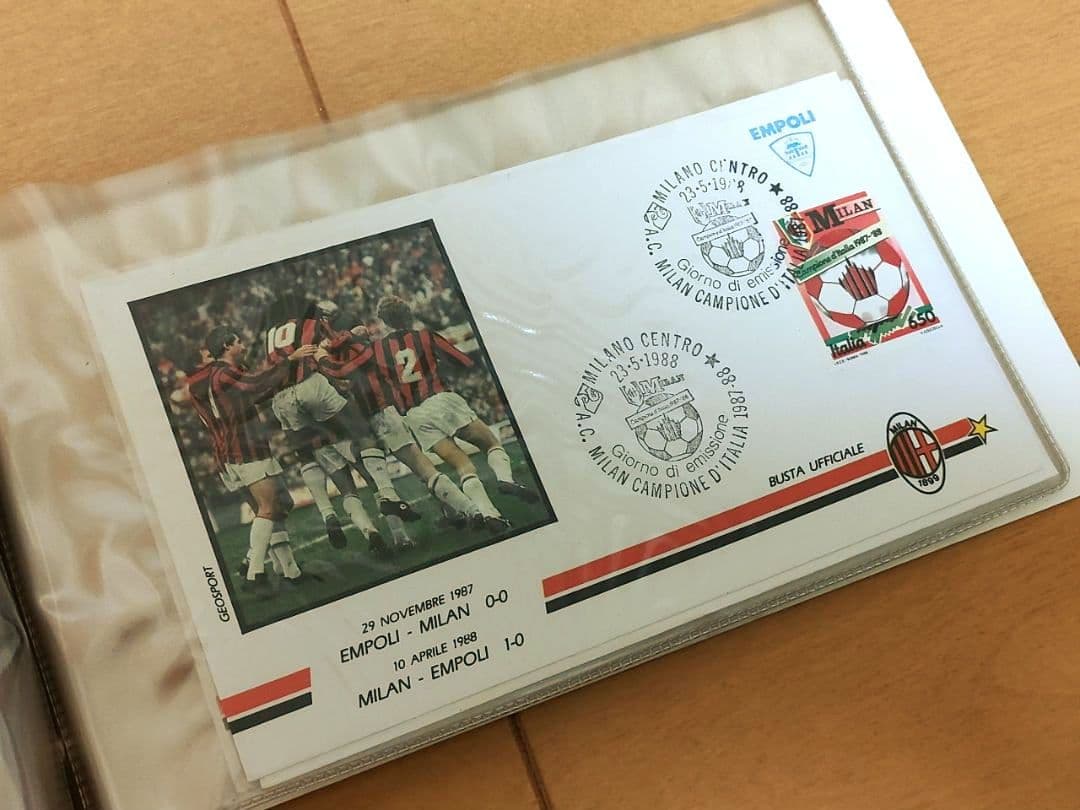 【超激レア】ACミラン 87-88 優勝記念 切手・封筒セット