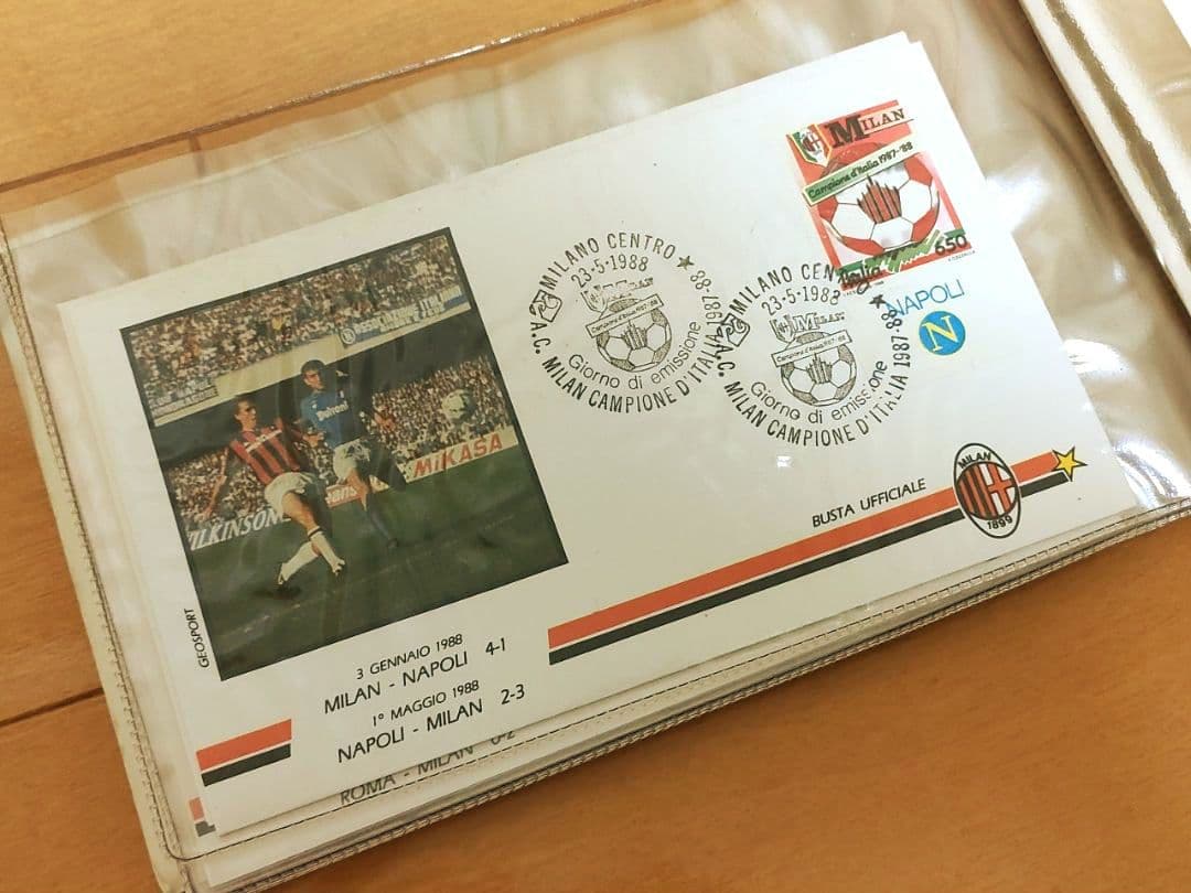 【超激レア】ACミラン 87-88 優勝記念 切手・封筒セット