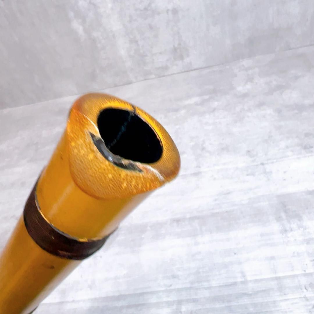 尺八 和楽器　如春　1尺8寸　中継ぎ鼈甲　べっこう