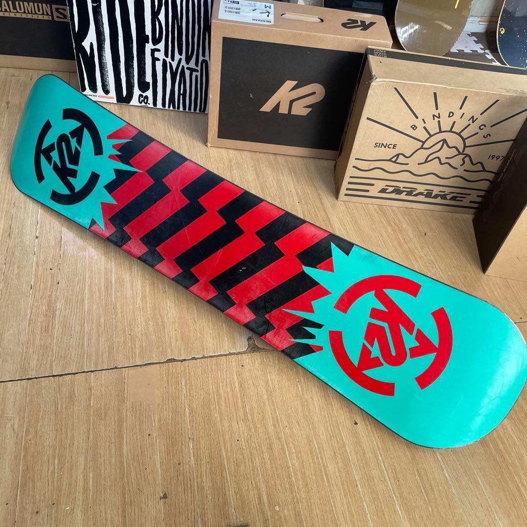 K2　ミニターボ　キッズスノーボードセット　バイン付4点セット　120㎝