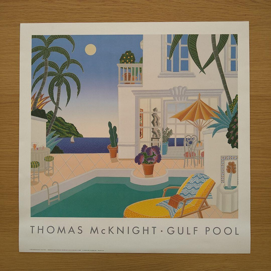 トーマス・マックナイト　ポスター　「GOLDEN GATE／GULF POOL」