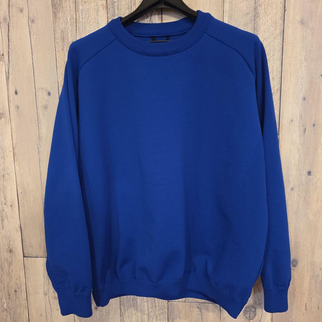 TFW49 ラウンドネックニット 青　Mサイズ