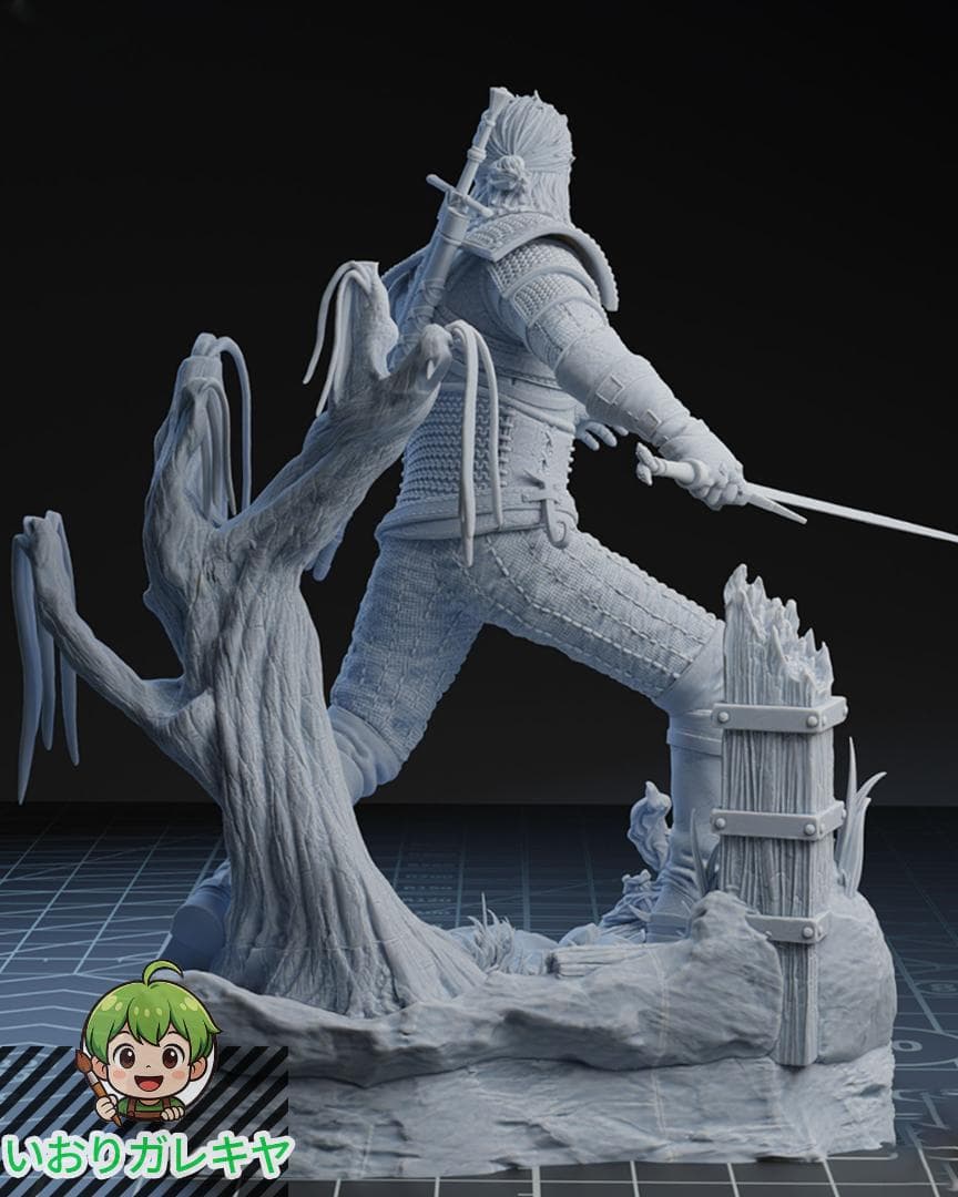 1/10　未塗装 未組立　フィギュア　ガレージキット　ゲラルト　ウィッチャー