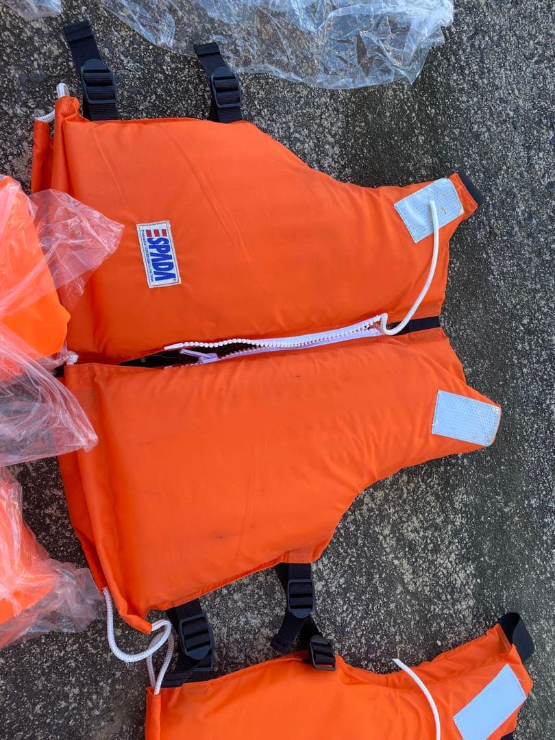 ライフジャケット　桜マーク　小型船舶用 救命胴衣　セット　6着　船舶検査対応‼️