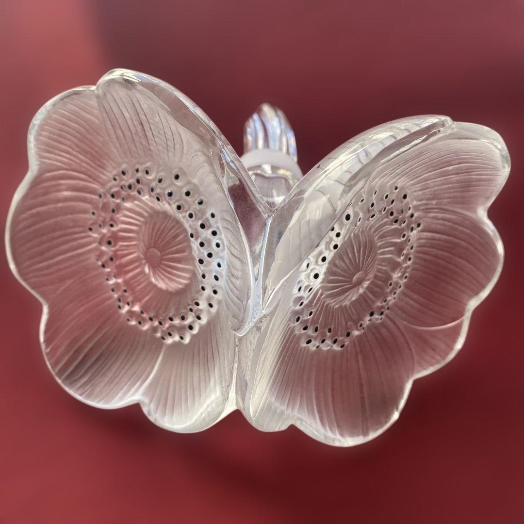 美品❗️ラリック　アネモネ香水ボトルとペーパーウェイト　ヴィンテージ　レア品