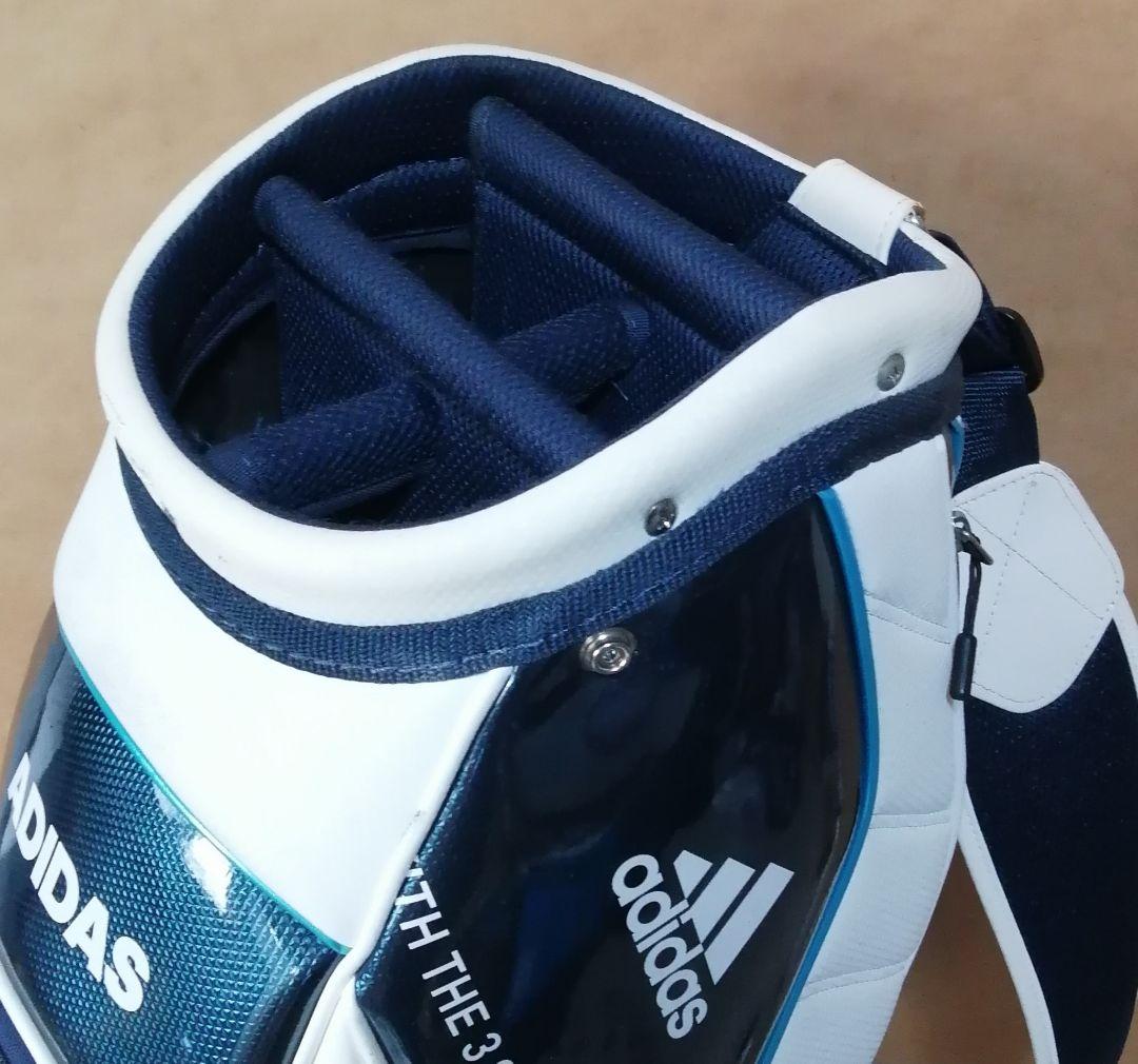 adidas golf キャディバッグ(白) + トートバック(紺) 2点セット