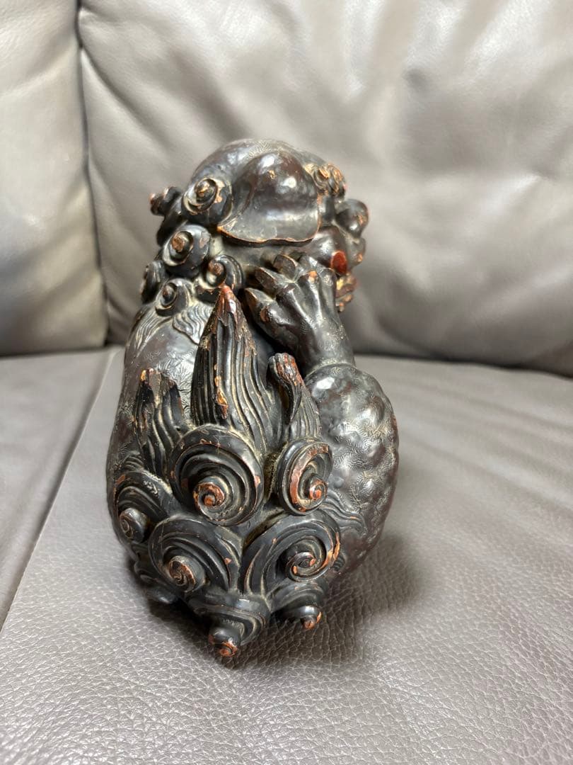 獅子　置物　オス