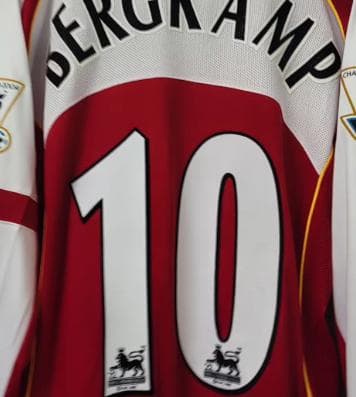 04/05 アーセナル ホーム 長袖 ユニフォーム ベルカンプ 10番