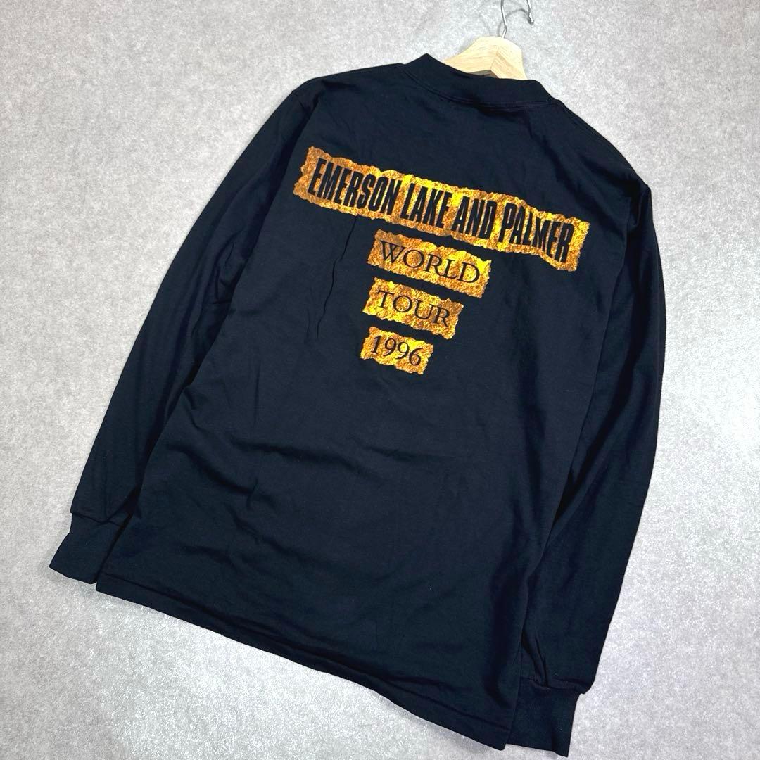 希少 ELP 90s ヴィンテージ バンドロングTシャツ ワールドツアー 当時物