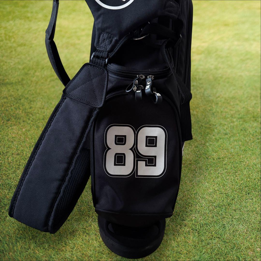 美品　パーリーゲイツ　キャディバッグ　黒　ブラック　ショルダー式　スタンド式