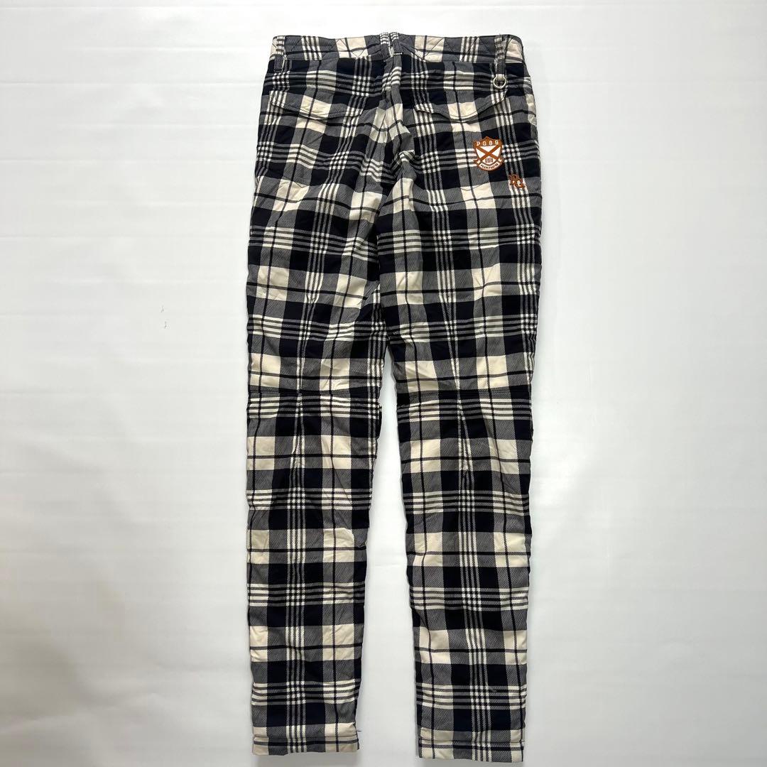 Pearly gates パーリーゲイツ　チェック柄　ダウンパンツ　中綿　1 M