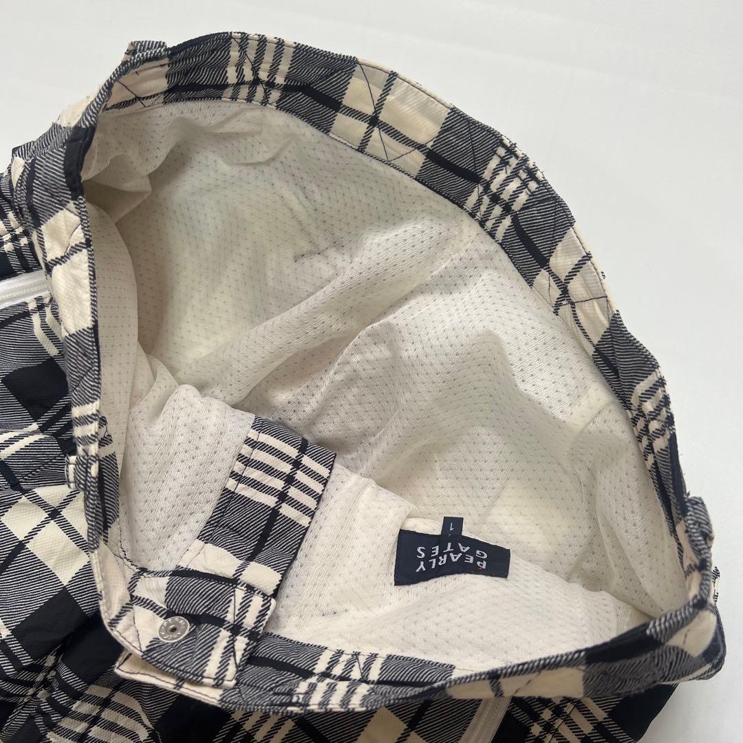 Pearly gates パーリーゲイツ　チェック柄　ダウンパンツ　中綿　1 M